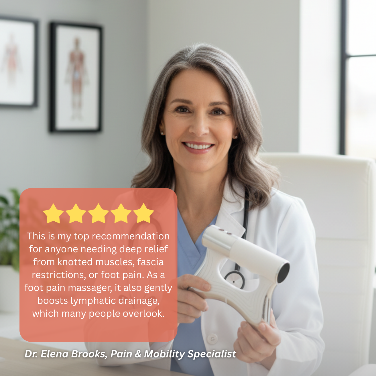 Glwria™ Massage Tool — EMS + Vibration + Heat