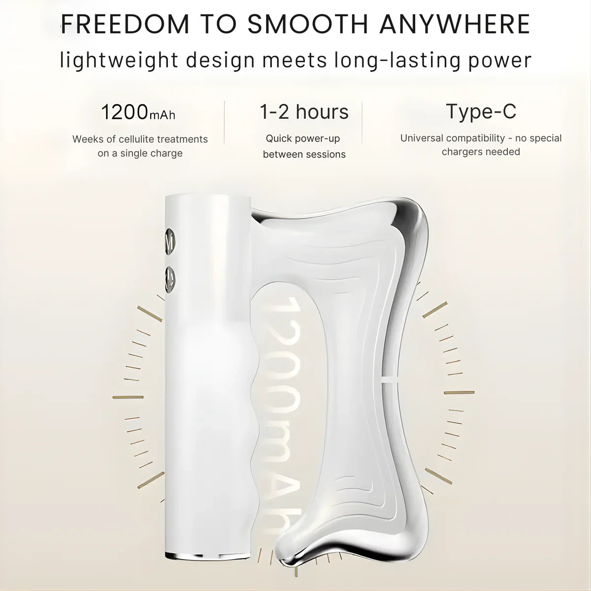 Glwria™ Massage Tool — EMS + Vibration + Heat