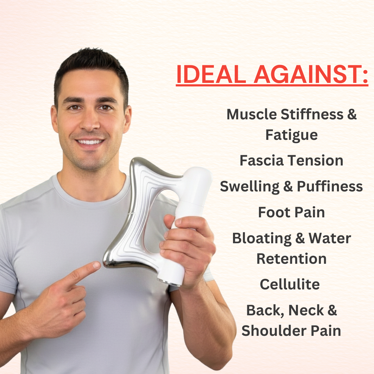 Glwria™ Massage Tool — EMS + Vibration + Heat
