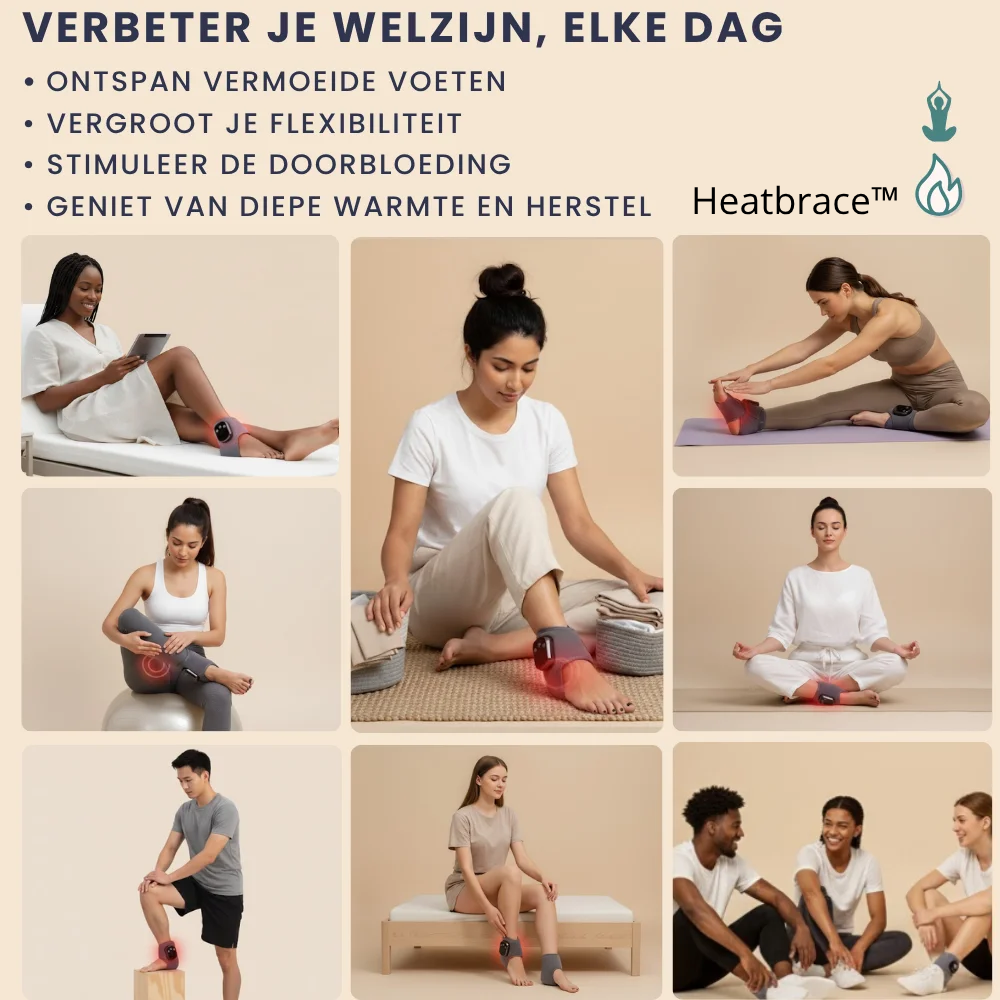 Heatbrace™ Directe verlichting na lange werkdagen